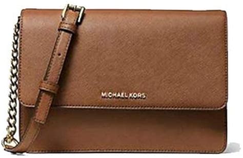 michael kors daniela large logo crossbody|daniela saffiano crossbody bag.